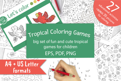 Tropical Coloring Games