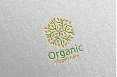 Natural and Organic Logo design template 13