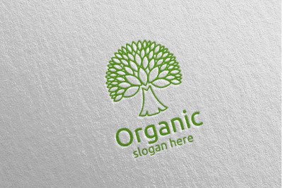 Natural and Organic Logo design template 16