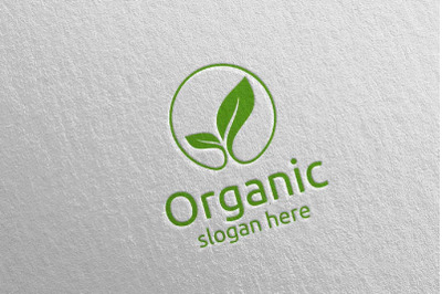 Natural and Organic Logo design template 17