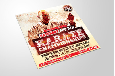 Karate Championships Sports Flyer