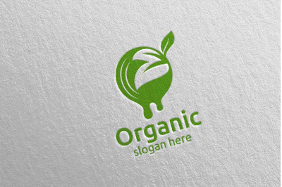 Water Natural and Organic Logo design template 19