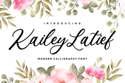 Kailey Latief Modern Calligraphy Font