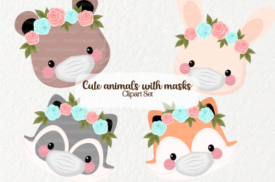 Cute Animals with Masks