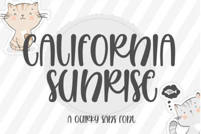 California Sunrise - a Quirky Handwritten Font