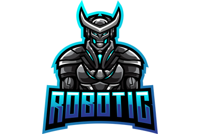 Robotic  esport mascot logo design