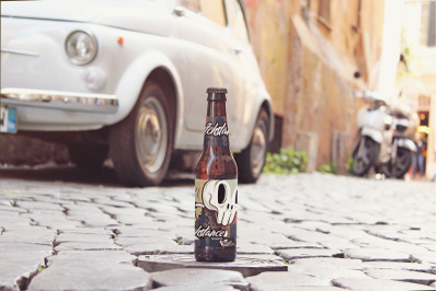 Italian Street Beer Mockup