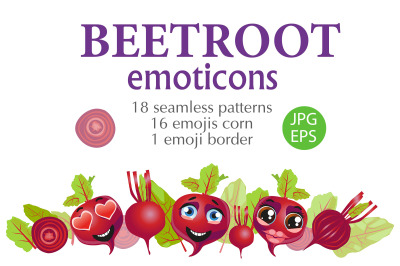Beetroot emoticons