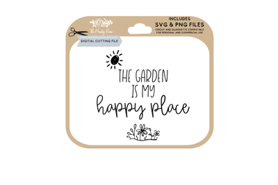 The Garden is my happy place, garden svg, png