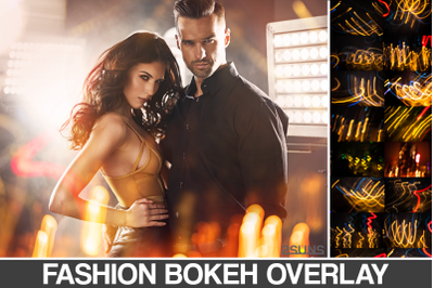 Fashion Bokeh overlays, photoshop overlays, Gold Bokeh lights