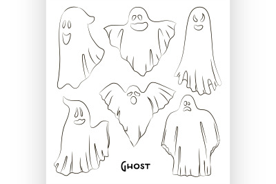 Whisper Ghost hand draw set.