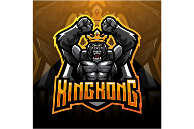 Kingkong esport mascot logo