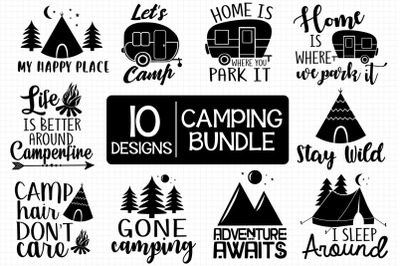 Camping Bundle Svg