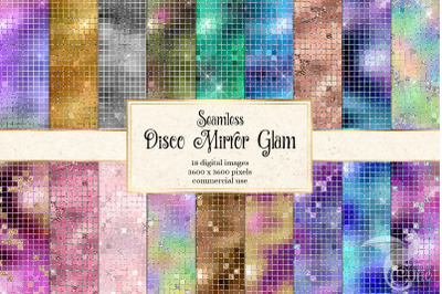 Disco Mirror Glam Digital Paper