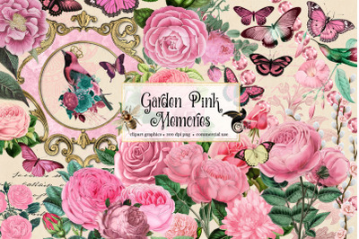 Garden Pink Memories Clipart