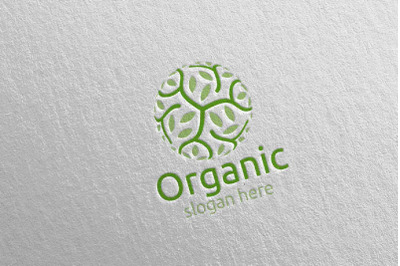 Natural and Organic Logo design template 22