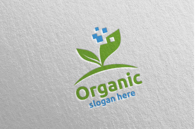 Natural and Organic Logo design template 23