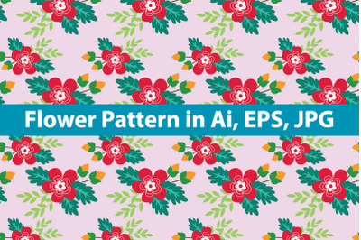 Flower Pattern Vector Design