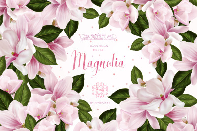 Magnolia Digital Flowers
