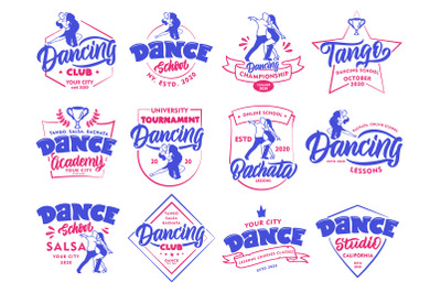 Set of logo Dance