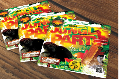 Jungle Party Flyer