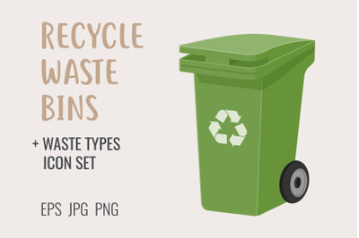 Recycle waste bins