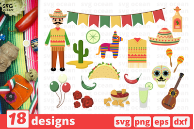 18 CINCO DE MAYO svg bundle, elements cricut svg