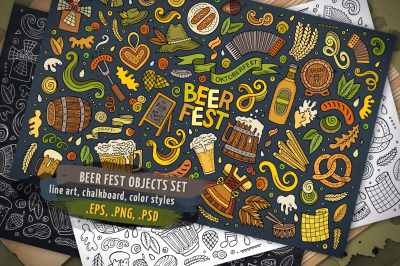 Beer Fest Objects &amp; Elements Set
