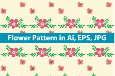 Flower Pattern Art Design Character