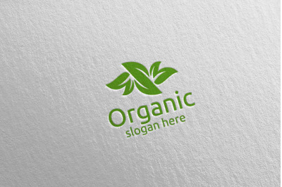 Natural and Organic Logo design template 33