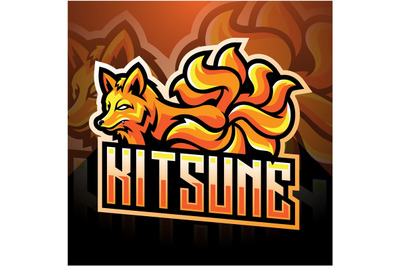 Kitsune esport mascot logo