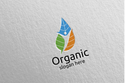 Natural and Organic Logo design template 38