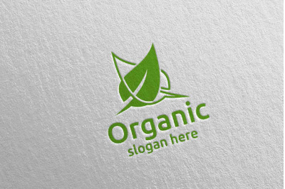 Natural and Organic Logo design template 41