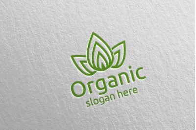 Natural and Organic Logo design template 42