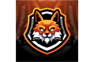 Foxes head sport mascot logo