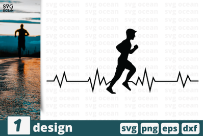 1 RUNNER svg bundle, heart beat&nbsp;cricut svg