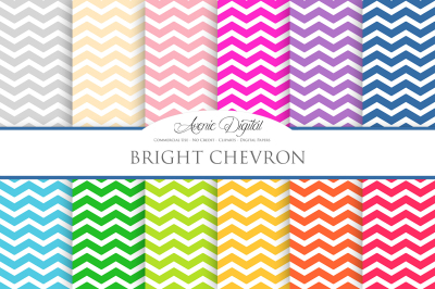 Bright Chevron Digital Paper