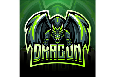 Dragon king mascot logo