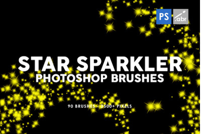 90 Star Sparkler Photoshop Stamp Brushes