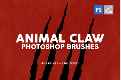 45 Animal Claw Photoshop Brushes