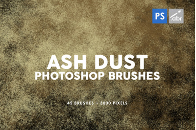 45 Ash Dust Photoshop Stamp Brushes