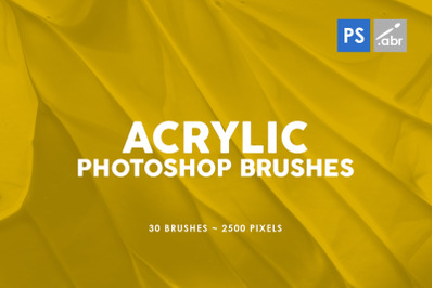 30 Acrylic Photoshop Stamp Brushes Vol. 3