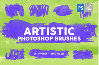 30 Artistic Photoshop Stamp Brushes 1