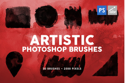 30 Artistic Photoshop Stamp Brushes 2
