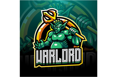 Warlord esport mascot logo design