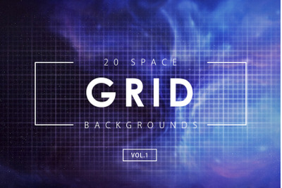 20 Space Grid Backgrounds 1