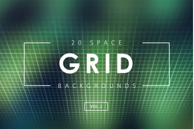 20 Space Grid Backgrounds 2