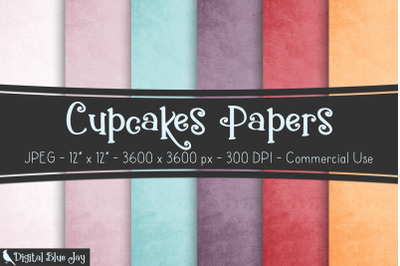 Cup Cakes Digital Papers