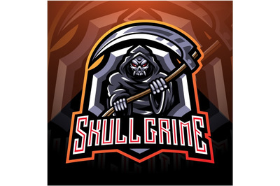 Skull grime esport mascot logo