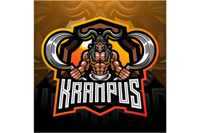 Krampus esport mascot logo